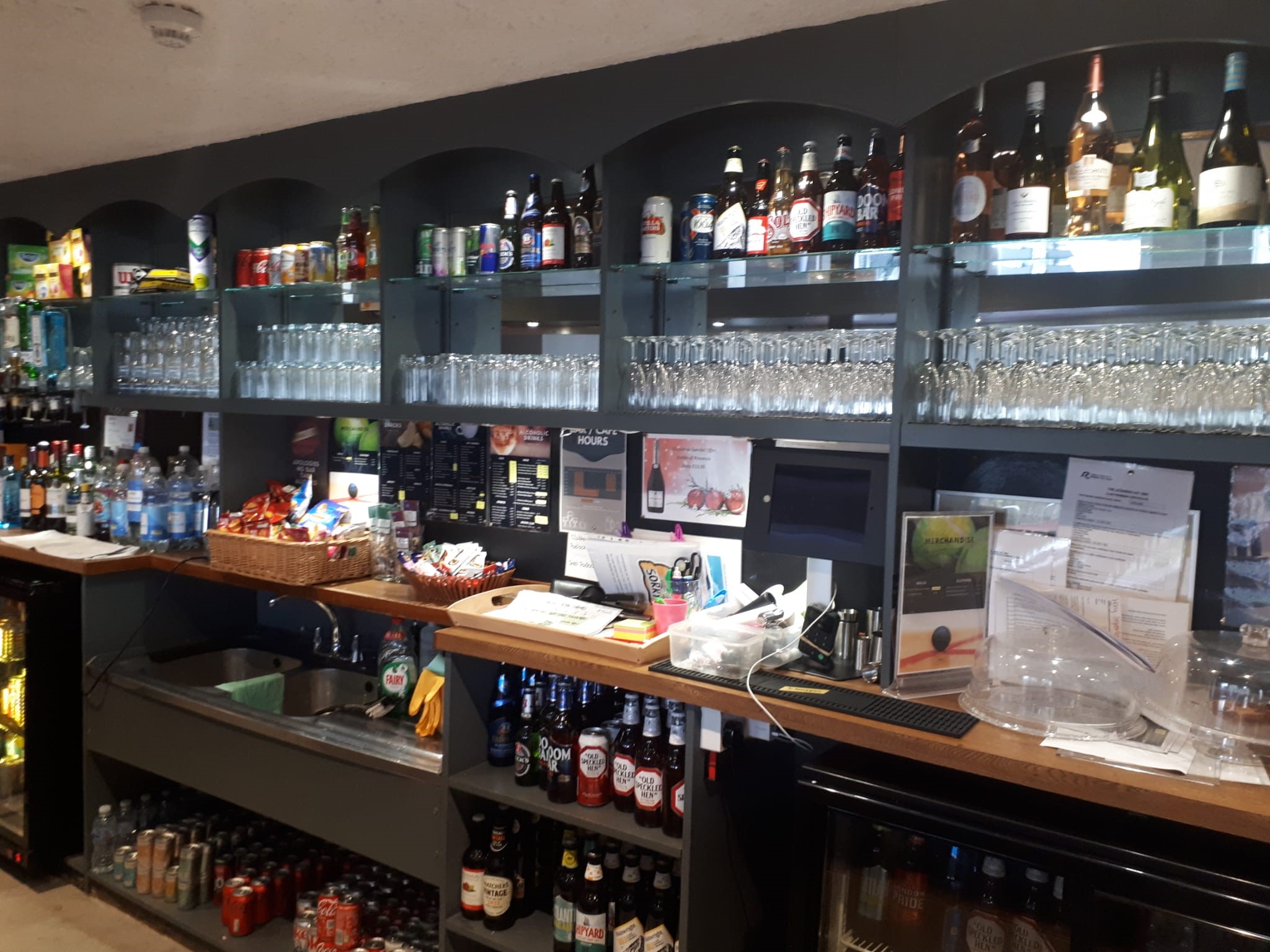 Behind the bar
