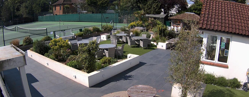 Terrace and Front Courts